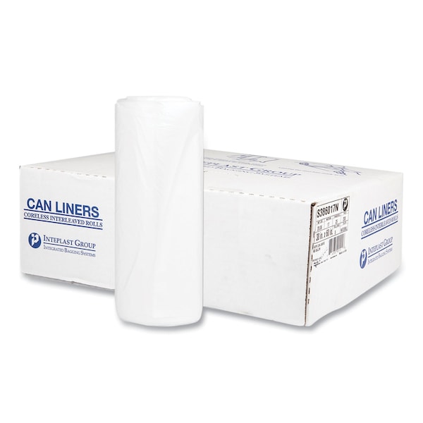 Integrated Bagging Systems 60 gal Trash Bags, 38 in x 60 in, Heavy-Duty, 17 microns, Clear, 200 PK S386017N - main